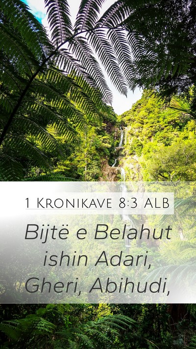 1 Kronikave 8:3 ALB Bible Verse Image