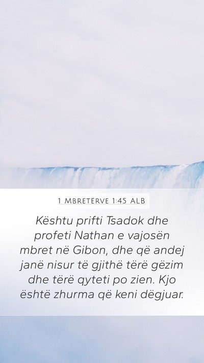 1 Mbretërve 1:45 ALB Bible Verse Image