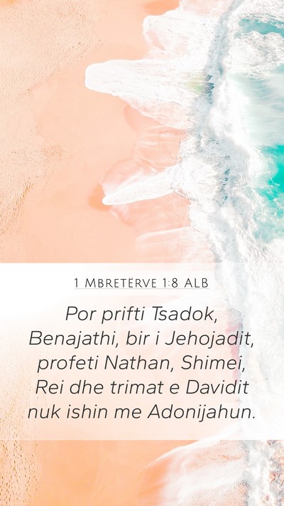 1 Mbretërve 1:8 ALB Bible Verse Image