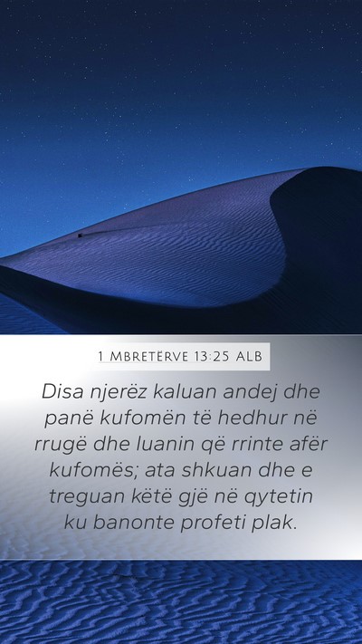 1 Mbretërve 13:25 ALB Bible Verse Image