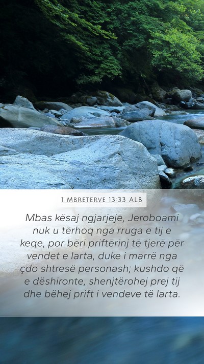 1 Mbretërve 13:33 ALB Bible Verse Image