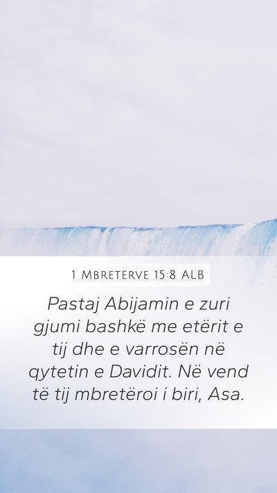 1 Mbretërve 15:8 ALB Bible Verse Image