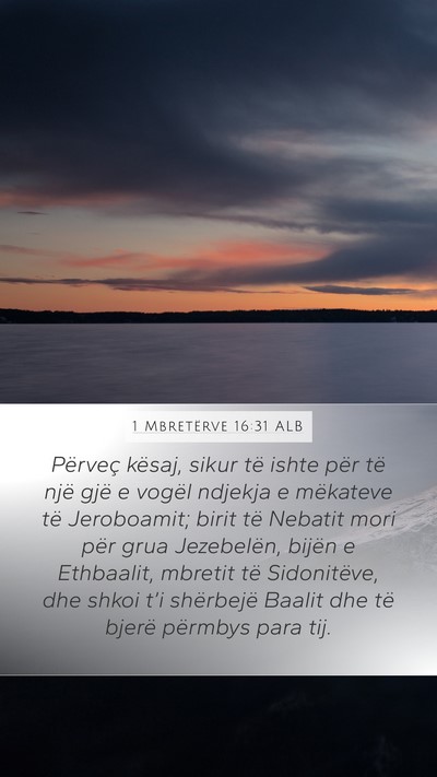1 Mbretërve 16:31 ALB Bible Verse Image