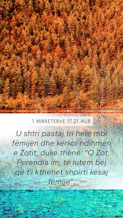 1 Mbretërve 17:21 ALB Bible Verse Image