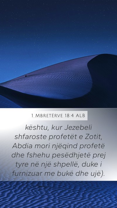 1 Mbretërve 18:4 ALB Bible Verse Image