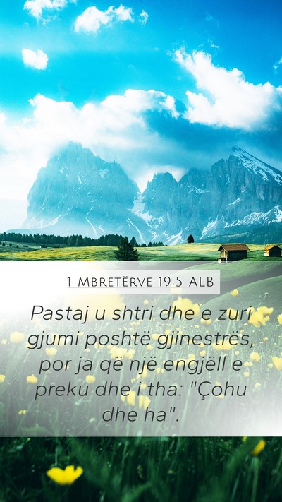 1 Mbretërve 19:5 ALB Bible Verse Image