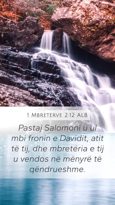 1 Mbretërve 2:12 ALB Bible Verse Image