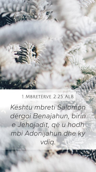 1 Mbretërve 2:25 ALB Bible Verse Image