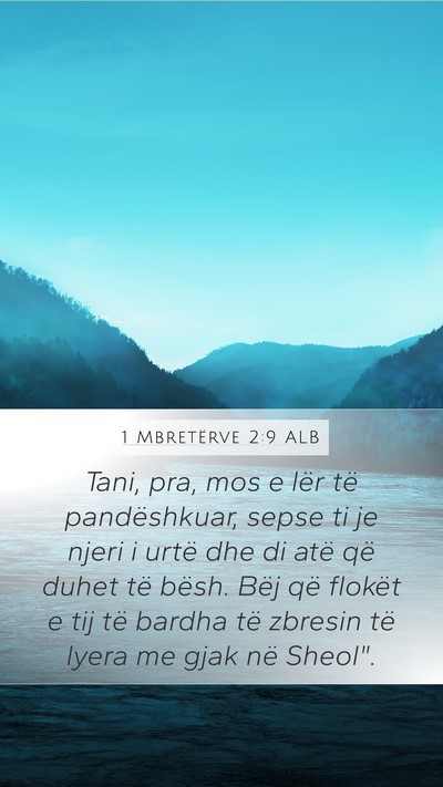 1 Mbretërve 2:9 ALB Bible Verse Image