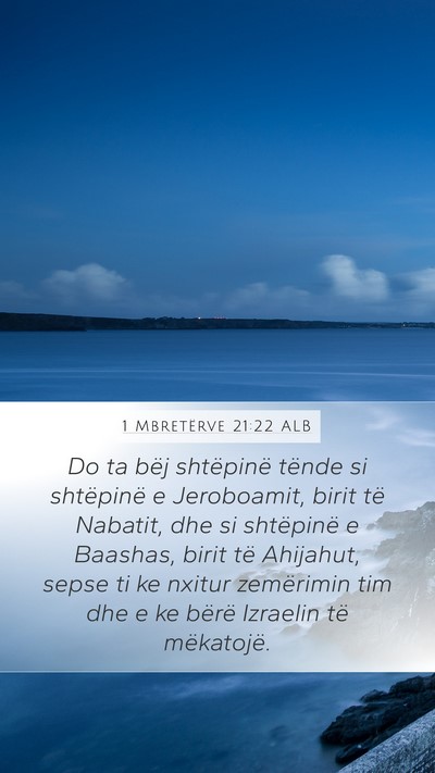 1 Mbretërve 21:22 ALB Bible Verse Image