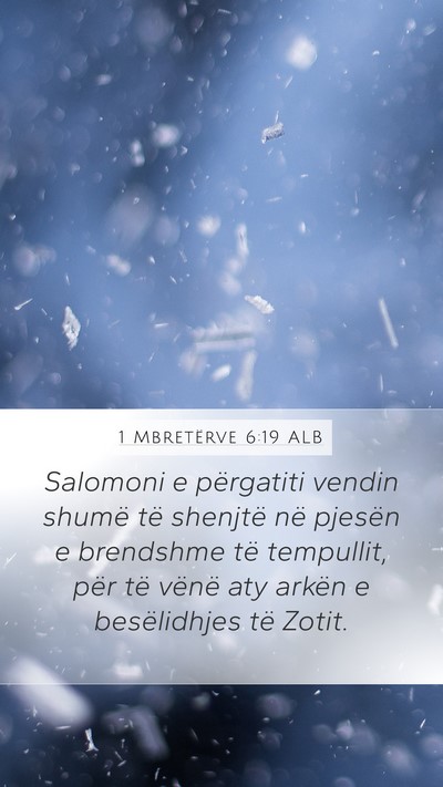 1 Mbretërve 6:19 ALB Bible Verse Image