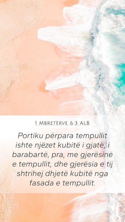 1 Mbretërve 6:3 ALB Bible Verse Image