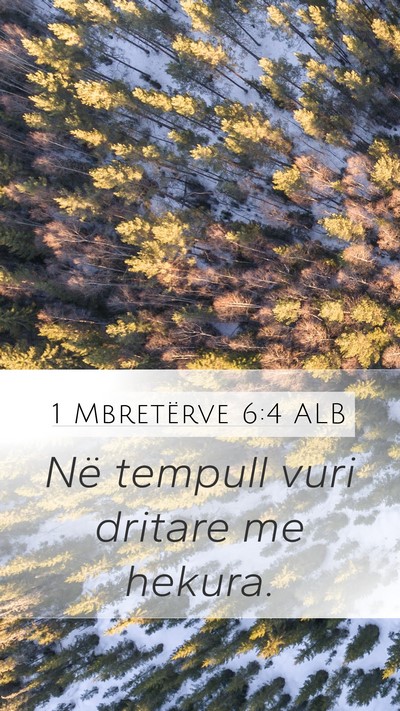 1 Mbretërve 6:4 ALB Bible Verse Image