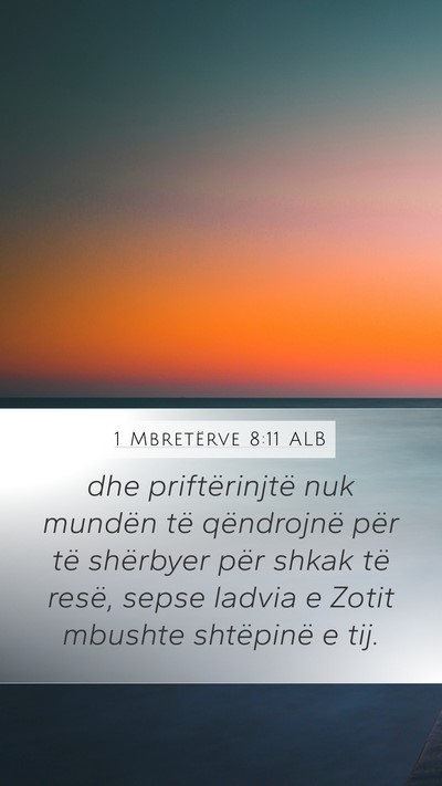 1 Mbretërve 8:11 ALB Bible Verse Image