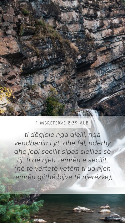 1 Mbretërve 8:39 ALB Bible Verse Image