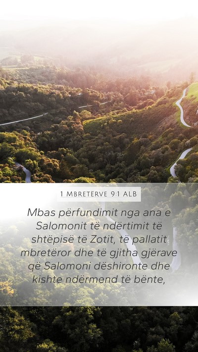 1 Mbretërve 9:1 ALB Bible Verse Image