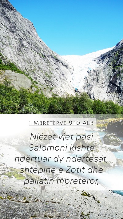 1 Mbretërve 9:10 ALB Bible Verse Image