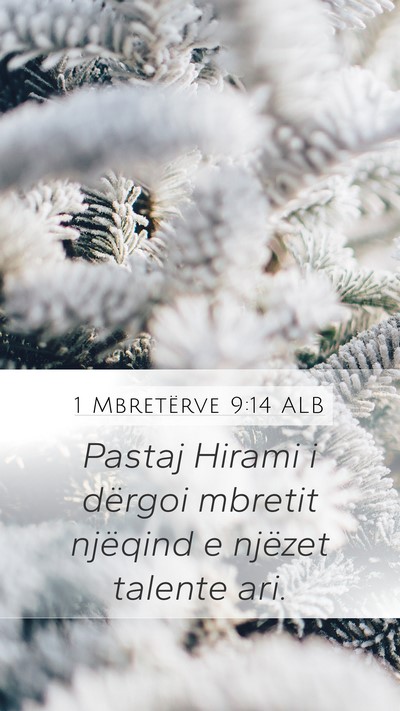 1 Mbretërve 9:14 ALB Bible Verse Image