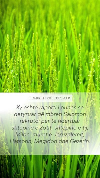 1 Mbretërve 9:15 ALB Bible Verse Image