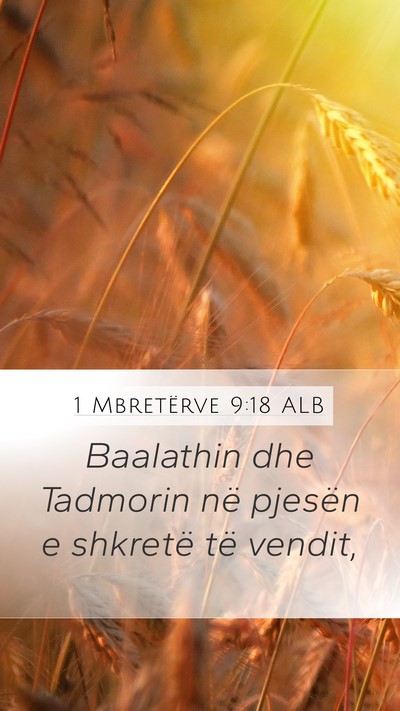 1 Mbretërve 9:18 ALB Bible Verse Image
