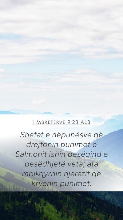 1 Mbretërve 9:23 ALB Bible Verse Image