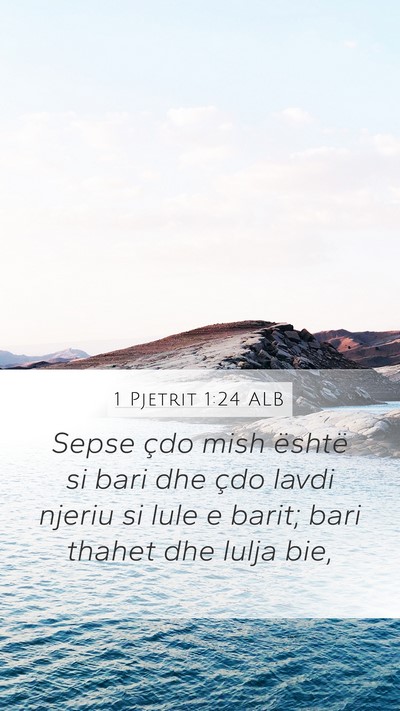 1 Pjetrit 1:24 ALB Bible Verse Image