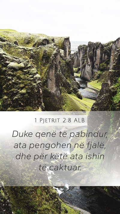 1 Pjetrit 2:8 ALB Bible Verse Image