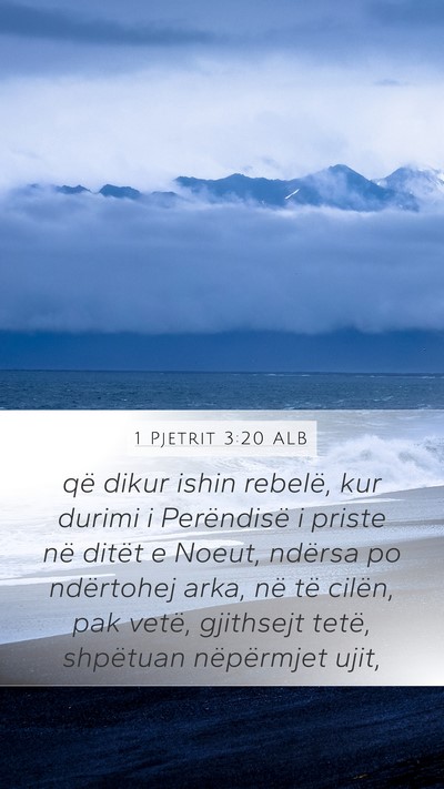1 Pjetrit 3:20 ALB Bible Verse Image