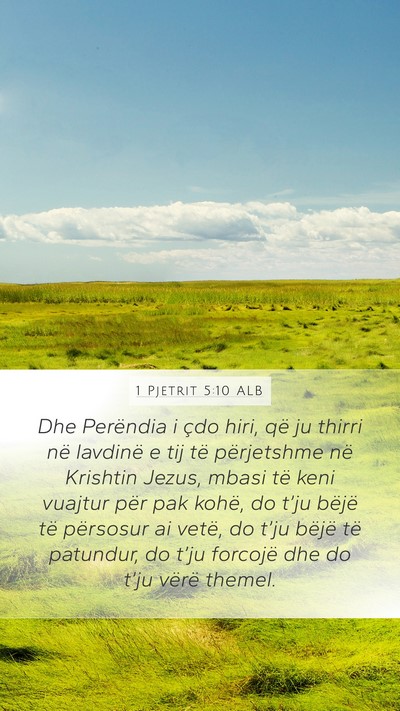 1 Pjetrit 5:10 ALB Bible Verse Image