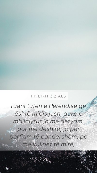 1 Pjetrit 5:2 ALB Bible Verse Image