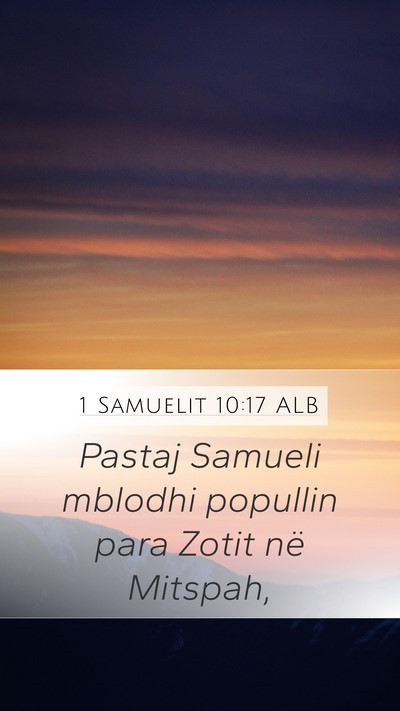 1 Samuelit 10:17 ALB Bible Verse Image