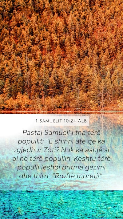 1 Samuelit 10:24 ALB Bible Verse Image