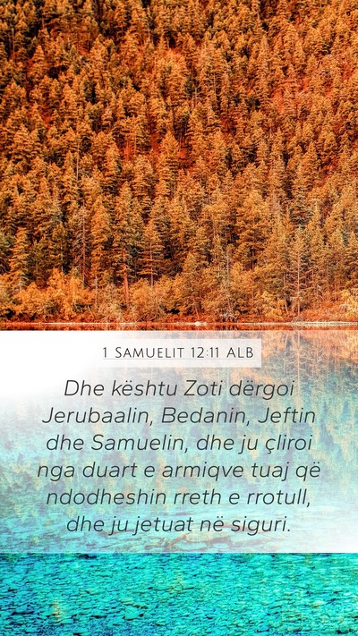 1 Samuelit 12:11 ALB Bible Verse Image