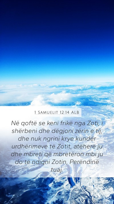 1 Samuelit 12:14 ALB Bible Verse Image
