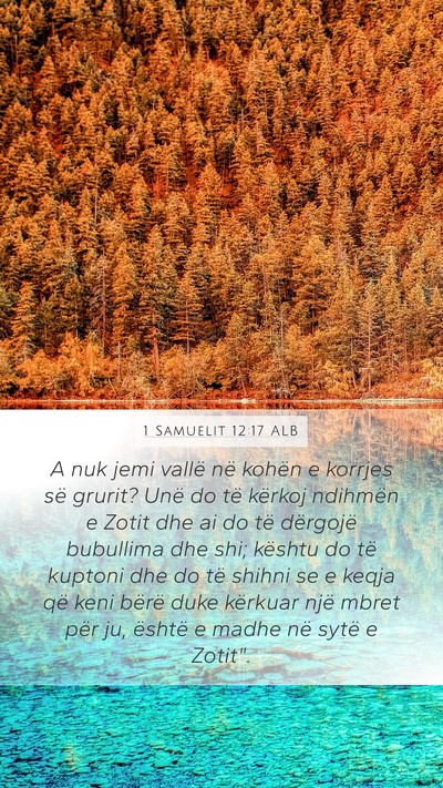 1 Samuelit 12:17 ALB Bible Verse Image