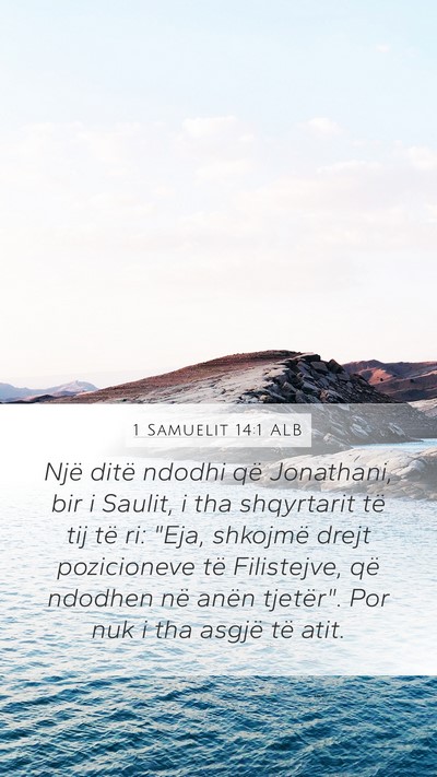 1 Samuelit 14:1 ALB Bible Verse Image