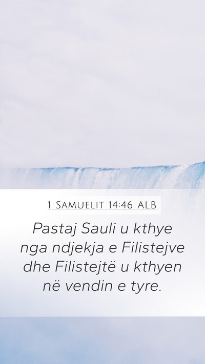 1 Samuelit 14:46 ALB Bible Verse Image
