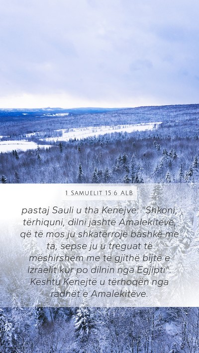 1 Samuelit 15:6 ALB Bible Verse Image