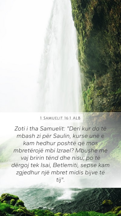 1 Samuelit 16:1 ALB Bible Verse Image