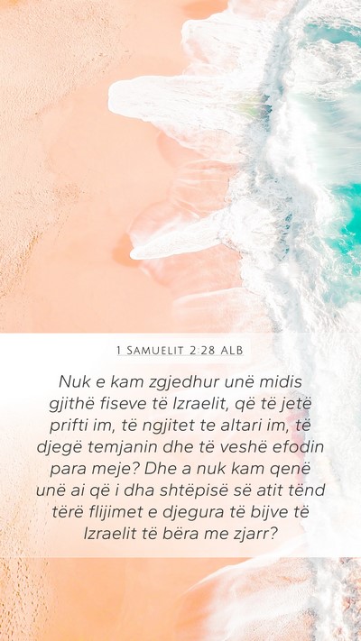 1 Samuelit 2:28 ALB Bible Verse Image