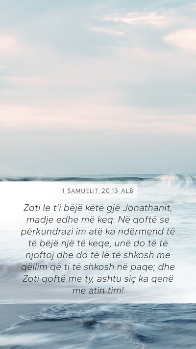 1 Samuelit 20:13 ALB Bible Verse Image