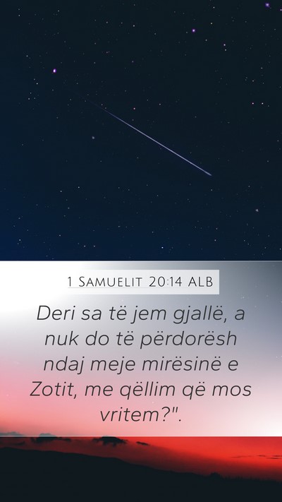 1 Samuelit 20:14 ALB Bible Verse Image