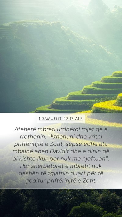 1 Samuelit 22:17 ALB Bible Verse Image