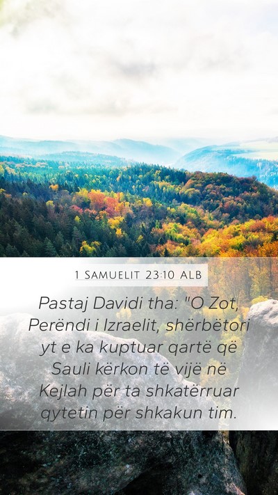 1 Samuelit 23:10 ALB Mobile Phone Wallpaper - Pastaj Davidi tha: 
