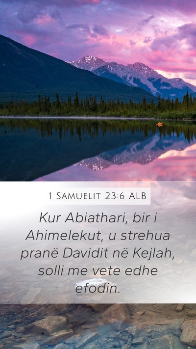 1 Samuelit 23:6 ALB Bible Verse Image