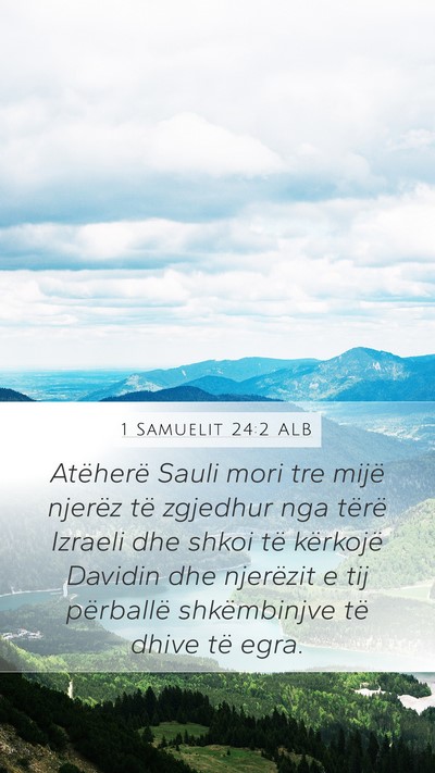 1 Samuelit 24:2 ALB Bible Verse Image