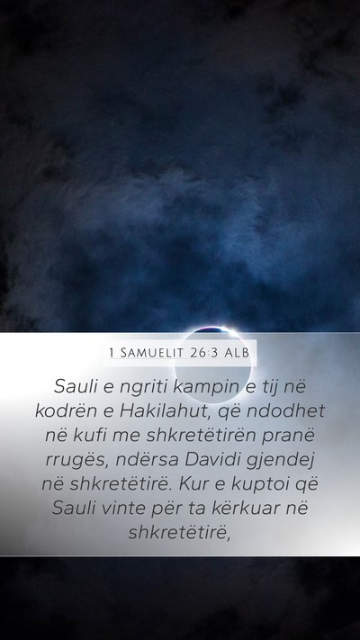 1 Samuelit 26:3 ALB Bible Verse Image