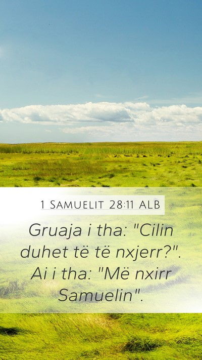 1 Samuelit 28:11 ALB Mobile Phone Wallpaper - Gruaja i tha: 