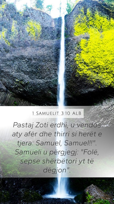 1 Samuelit 3:10 ALB Bible Verse Image