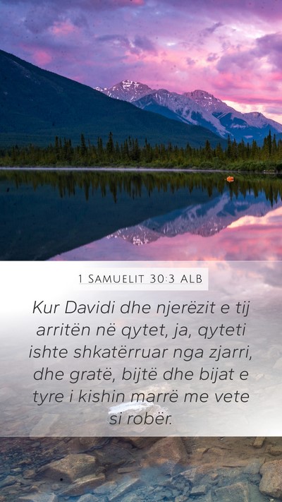 1 Samuelit 30:3 ALB Bible Verse Image
